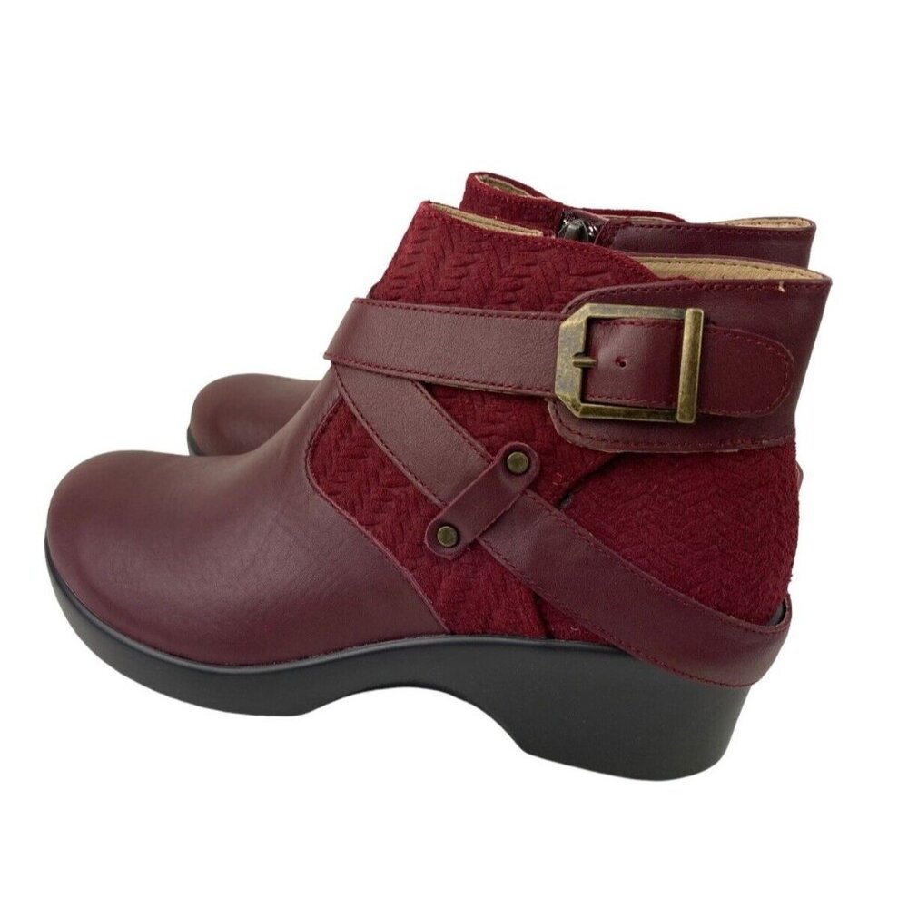 *New Alegria by PG Lite Eva Ankle Booties Womens Size 38 Burgundy Comfort Rogue - Picture 11 of 16
